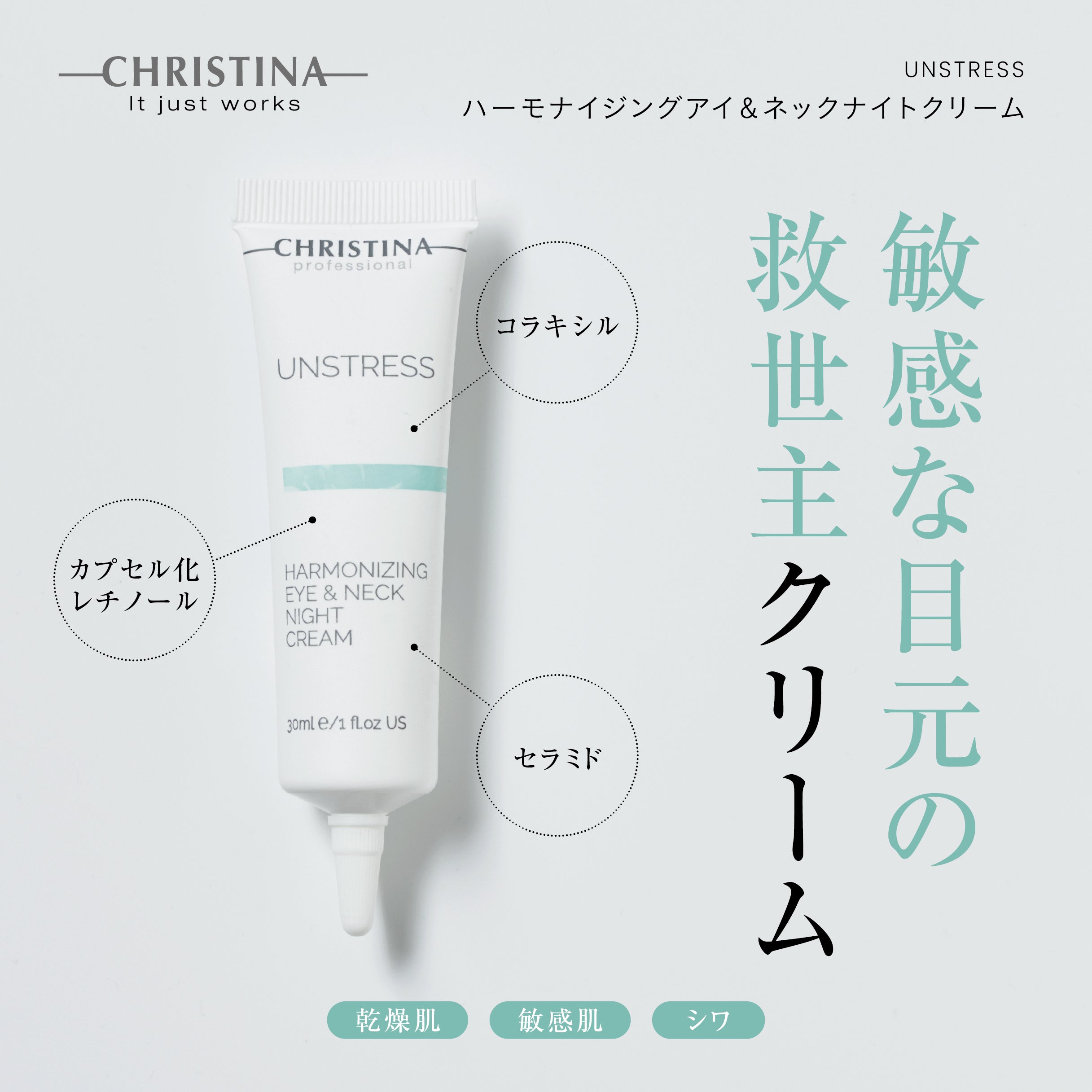【新品】クリスティーナ　ハーモナイジングアイ＆ネックナイトクリーム ハーモナイジングアイ＆ネックナイトクリーム | クリスティーナ
